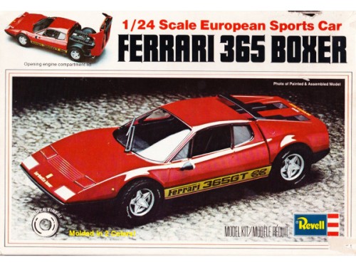 REVUSH-7301 Ferrari 365 Boxer Plastic Kit