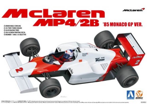BEE20002 Mclaren MP4/2B 1985 Monaco GP Plastic Kit