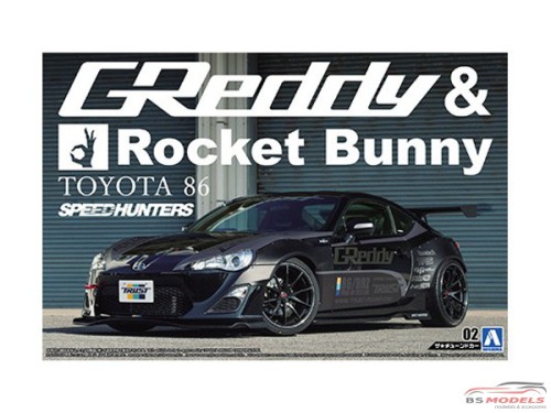 AOS05094 Toyota 86 GREDDY & ROCKET Bunny Plastic Kit