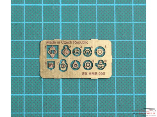 HME005 Emblem set Etched metal Accessoires
