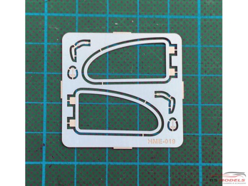 HME019 VW Beetle side window frames Etched metal Accessoires