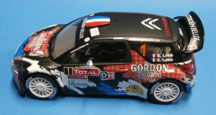 TK24-398 Citroën DS3 WRC Loeb - Loeb - winner Condroz rally 2013 decal Waterslide decal Decal