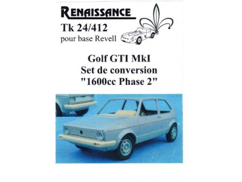 TK24-412 VW Golf GTI MK1  transkit  1600cc phase 2 for Revell Multimedia Transkit