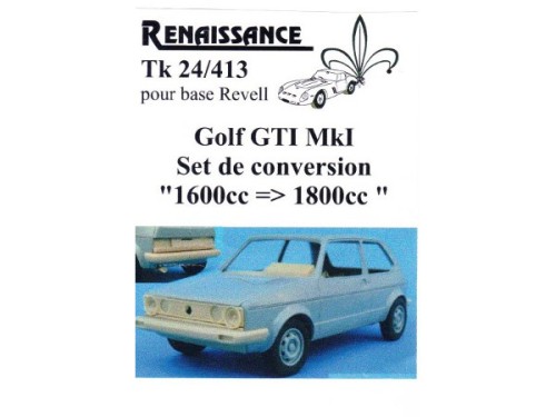 TK24-413 VW Golf GTI  MK1 transkit 1600cc  to 1800cc  for Revell Multimedia Transkit