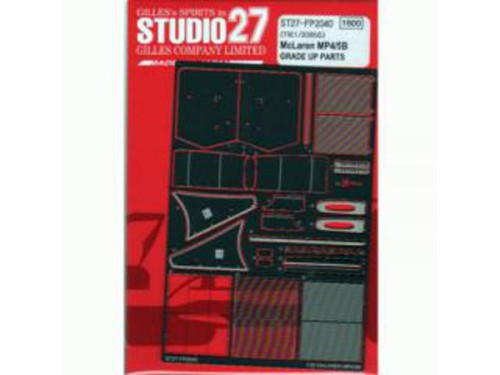 STU27FP2040 Mclaren MP4/5B photoetched parts (For Tamiya) Etched metal Accessoires
