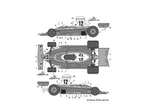 TABU12077 Ferrari 312T   1975/76  Lauda  /Regazzoni Waterslide decal Decal