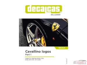 DCLLOG001 Cavallino logos - part 1 Waterslide decal Decal