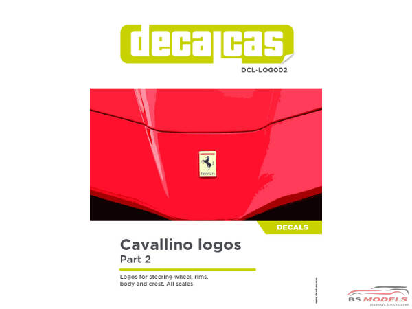 DCLLOG002 Cavallino logos - part 2 Waterslide decal Decal