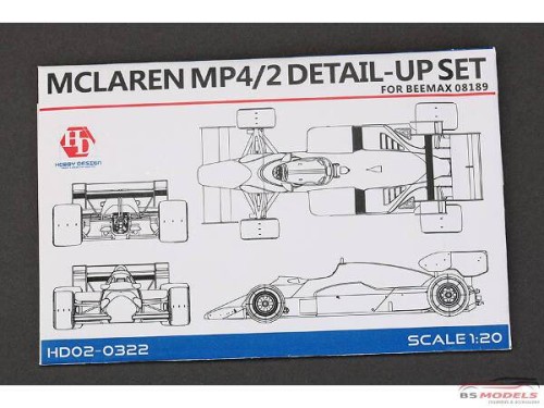 HD020322 Mclaren MP4/2  PE set  British GP '84  (for Beemax) Multimedia Accessoires