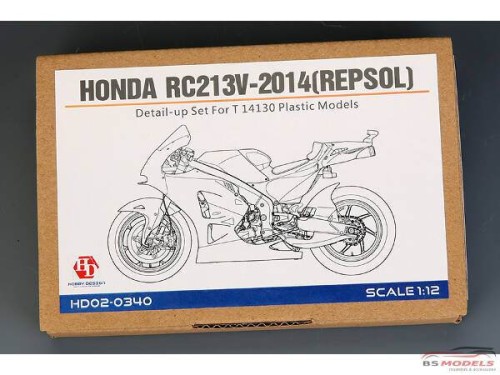 HD020340 Honda RC213V-2014 (Repsol)  PE + metal parts (for Tamiya) Multimedia Accessoires
