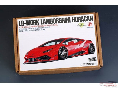 HD030485 LB-Work Lamborghini Huracan  PE+resin+decal  (for Aoshima) Multimedia Transkit