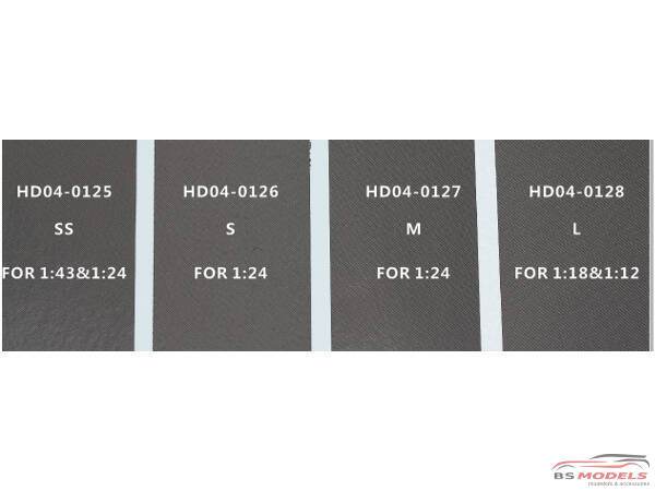 HD040125 Carbon Decal (A)  SS  (for 1/24 or 1/43 scale) Multimedia Decal