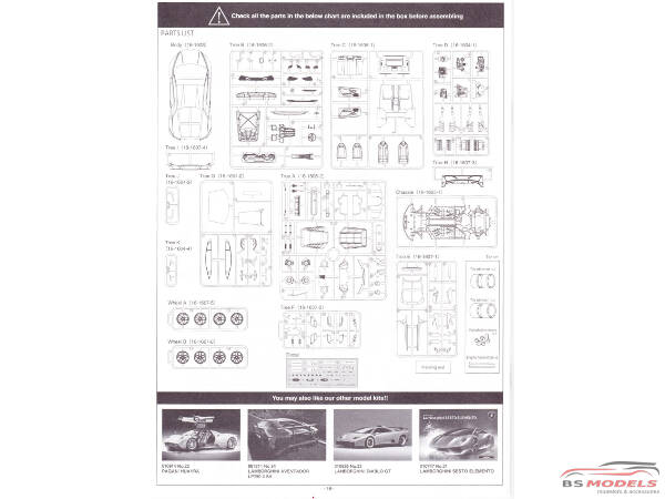 AOS013823 Lamborghini Hurracan  LP610-4  (overseas edition) Plastic Kit