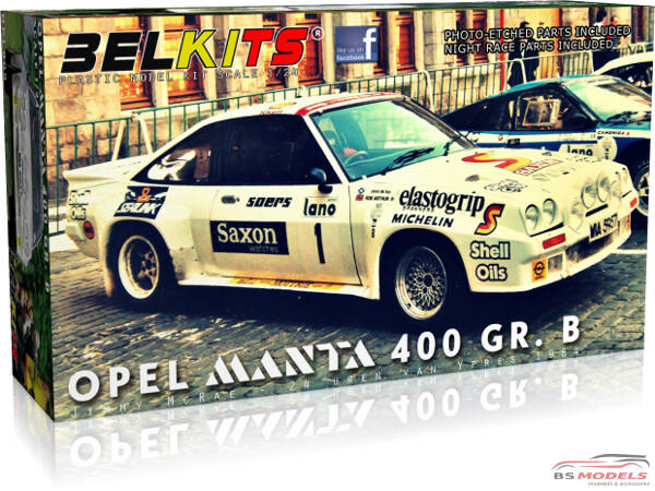 BEL009 Opel Manta 400 GR B - Jimmy McRae - 24H Ypres 1984 Plastic Kit