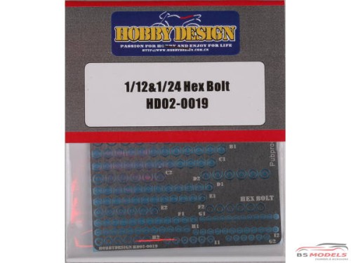 HD020019 Hex Bolt Etched metal Accessoires