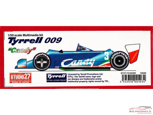 STU27FK20280 Tyrrell 009 "Candy" 1979 Pironi/Jarier/Lees/Daly Multimedia Kit