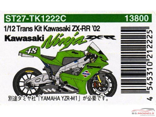 STU27TK1222C Kawasaki Ninja ZX-RR  Moto GP '02  Transkit Multimedia Transkit