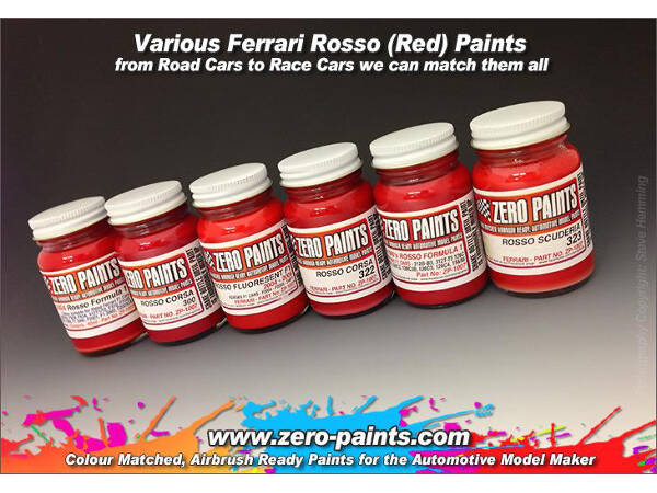 ZP1007-4 Ferrari Rosso Corsa 322  paint 60 ml Paint Material