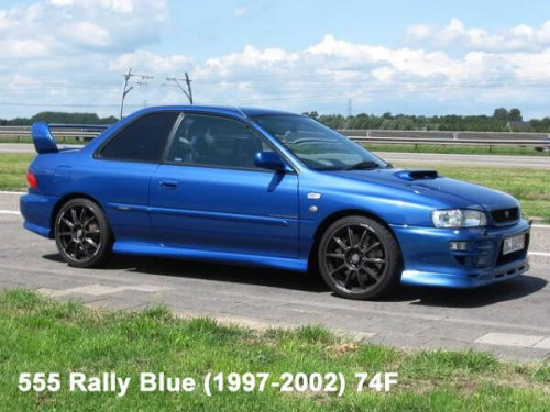 ZP1041-1 Subaru 555 rally Blue (1997-2002) 74F paint 60 ml Paint Material