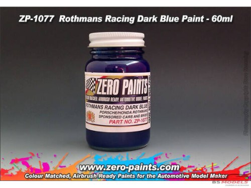 ZP1077 Rothmans Racing Dark Blue (Porsche/Honda)  paint 60 ml Paint Material