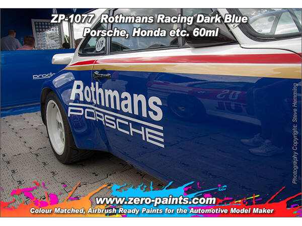 ZP1077 Rothmans Racing Dark Blue (Porsche/Honda)  paint 60 ml Paint Material