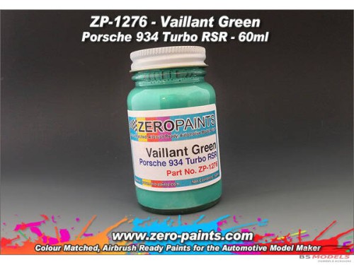 ZP1276 Vailliant Green Porsche 934 Turbo RSR  paint 60 ml Paint Material
