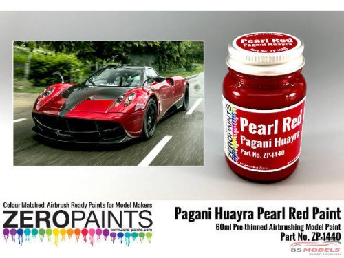 ZP1440 Pagani Huayra Pearl Red paint 60 ml Paint Material
