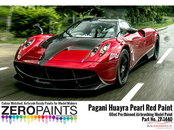 ZP1440 Pagani Huayra Pearl Red paint 60 ml Paint Material
