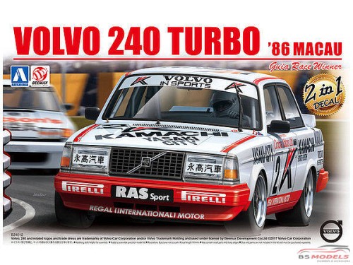 BEE24012 Volvo 240 Turbo Macau GP Guia winner 1986 Plastic Kit