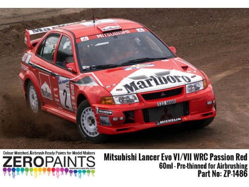 ZP1486 Mitsubishi Lancer Evo VI  WRC Passion Red  60 ml Paint Material