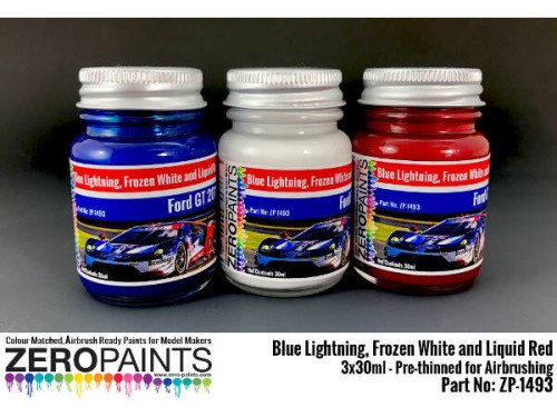 ZP1493 Ford GT 2018 - Paint set 3 x30 ml Paint Material