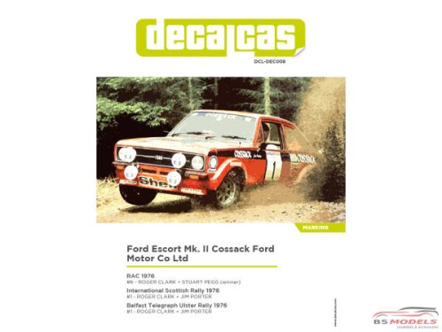 DCLDEC008 Ford Escort Mk II Cossack Ford Motor Co Ltd #1#6  RAC