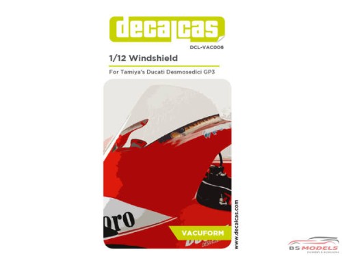 DCLVAC006 Vacuum Formed visor for Ducati Desmodedici  (TAM14101) Multimedia Accessoires