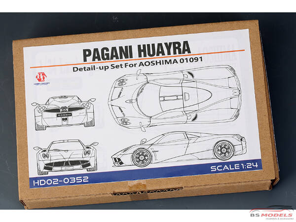 HD020352 Pagani Huayra detail set (For AOS) Multimedia Accessoires