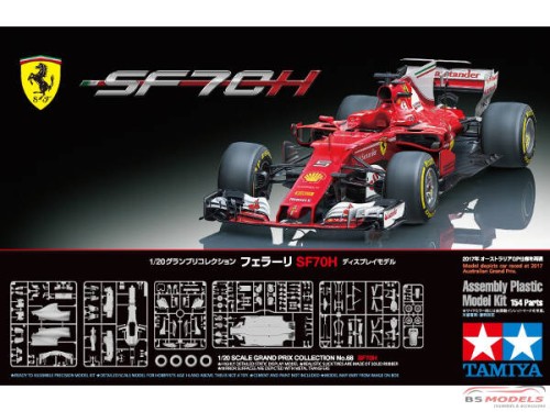 TAM20068 Ferrari SF70H Vettel - Raikkonen  Australian GP 2017 Plastic Kit