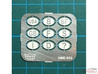 HME033 National emblems Etched metal Accessoires