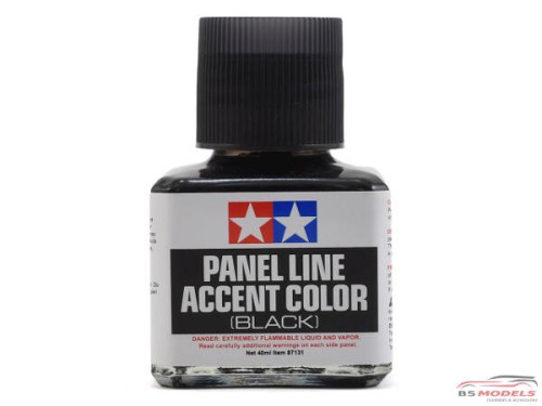 TAM87131 Tamiya Panel line accent color Black Paint Material