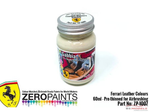 ZP1007-6 Ferrari Leather colour "Sabbia"  60ml Paint Material