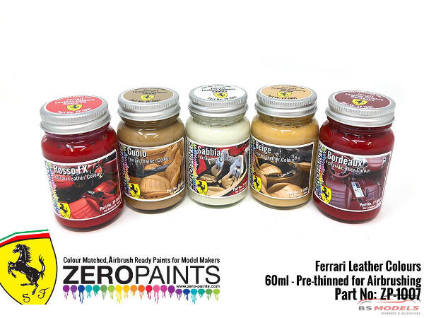 ZP1007-9 Ferrari Leather colour "Rosso FX"  60ml Paint Material