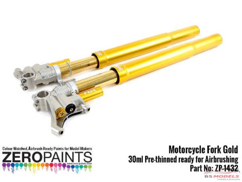 ZP1432 Motorcycle Fork Gold paint 15ml Paint Material
