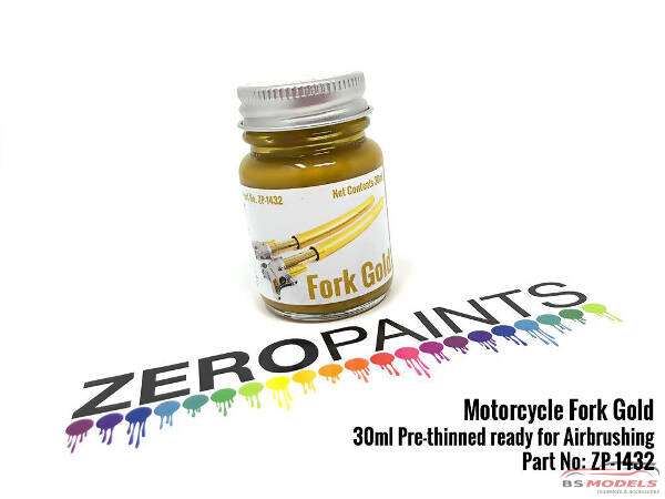 ZP1432 Motorcycle Fork Gold paint 15ml Paint Material