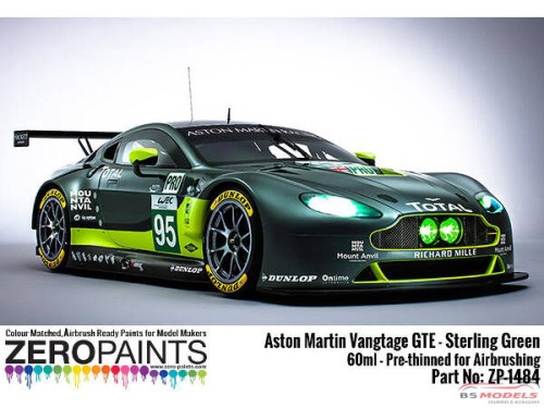 ZP1484 Aston Martin Vantage GTE - Sterling green paint 60ml Paint Material