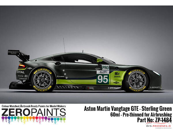 ZP1484 Aston Martin Vantage GTE - Sterling green paint 60ml Paint Material