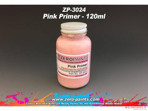 ZP3024 Pink Primer / undercoat  120ml  airbrush ready Paint Material
