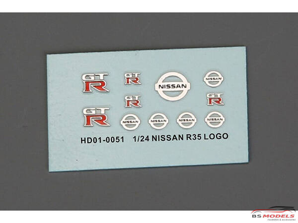 HD010051 Nissan R35 metal logo Etched metal Accessoires
