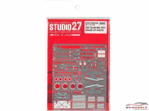 STU27FP20138 Tyrrell 002 (1971) upgrade parts Etched metal Accessoires