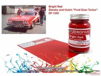 ZP1342 Starsky & Hutch "Ford Gran Torino"  bright red paint 60ml Paint Material