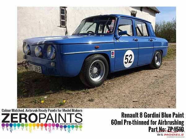 ZP1510 Renault 8 Gordini Blue paint 60ml Paint Material