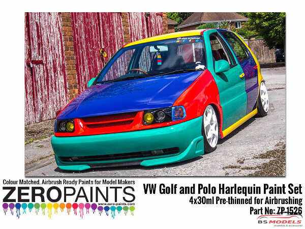 ZP1526 Volkswagen Harlequin paint set 4x30ml Paint Material