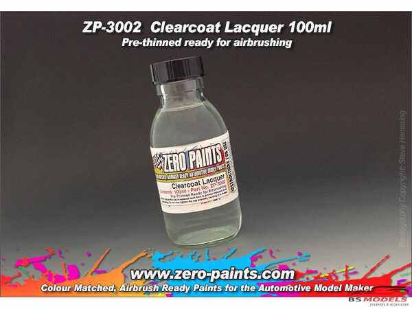 ZP3002 Clearcoat 1K Lacquer  airbrush ready  100ml Paint Material